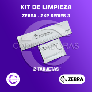 KIT DE LIMPIEZA 105999-302 PARA IMPRESORA DE CARNETS - ZEBRA ZXP SERIES 3 y ZXP SERIES 1
