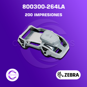 Cinta Ribbon Zebra 800300-264LA Efecto Metálico para impresoras de carnets Zebra ZC300
