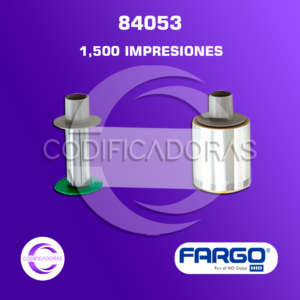 CINTA RIBBON FARGO 84053 PARA IMPRESORA DE CARNETS HDP5000 -1,500 IMPRESIONES
