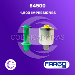 CINTA RIBBON FILM DE TRANSFERENCIA FARGO 84500 PARA IMPRESORA DE CARNETS HDP5000, HDP5000e y HDP5600 -1,500 IMPRESIONES