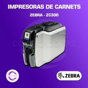 Impresora de Carnets Zebra ZC300 – Una Cara