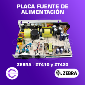 PLACA FUENTE DE ALIMENTACIÓN PARA IMPRESORA INDUSTRIAL DE ETIQUETAS ZEBRA ZT410 Y ZT420
