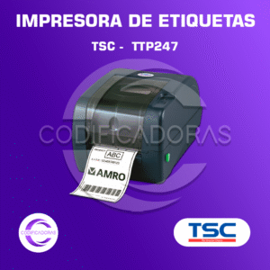 Impresora de Etiquetas Térmica TSC TTP-247 – Alta Velocidad y Durabilidad