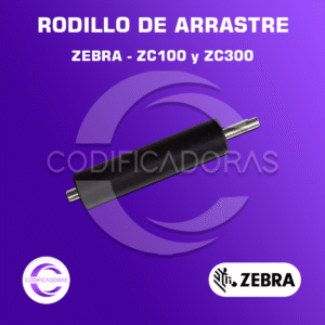 RODILLO DE ARRASTRE PARA IMPRESORA DE CARNETS ZEBRA ZC100 Y ZC300
