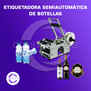 Etiquetadora Semiautomática de botellas y frascos